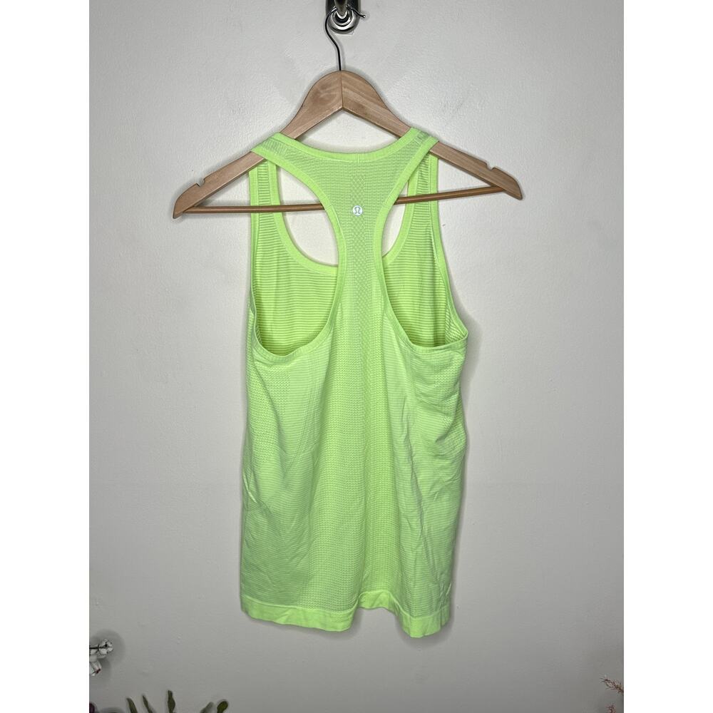 LULULEMON Swiftly Tech Tank Top Faded Zap Green Sz 10 {SS25} - Picture 3 of 5